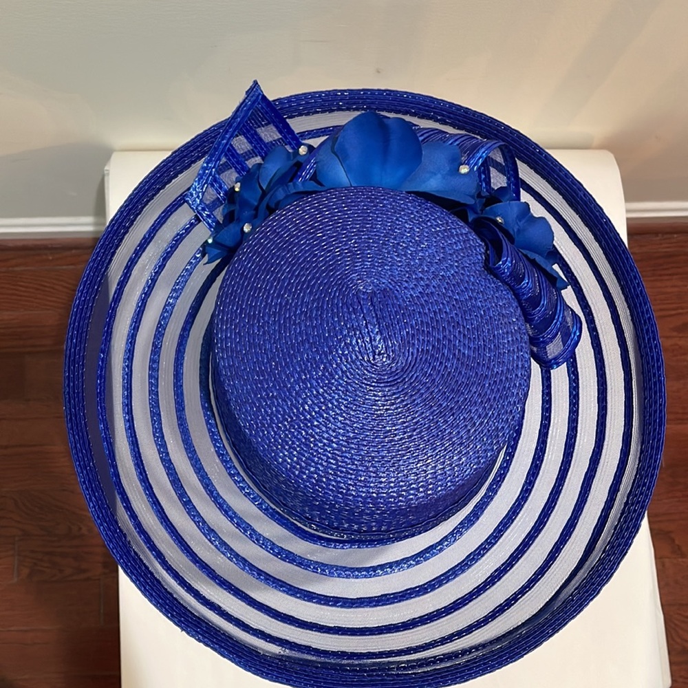 Summer Hat With Back Bow & Flower - Picture 5 of 5